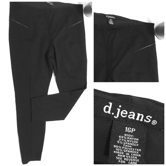 d jeans black pants